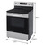 LG 6.3 cu. ft. Smart Wi-Fi Enabled Electric Range with EasyClean - Silo Right Side Facing with Dimensions - view-4