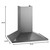 LG STUDIO 36-InchWall Mount Hood Vent - Silo Front View with Dimensions - view-2