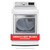 LG 7.3 cu. ft. Ultra Large Capacity Smart Wi-Fi Enabled Rear Control Electric Dryer with TurboSteam - DLEX7900WE - BellyB Band