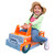 KidKraft Safari 2-in-1 Ride and Play Ride-On Toy with Animal Sounds and 9 Pieces - Front View