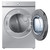 Samsung BESPOKE 7.6 cu. ft. Ultra Capacity Gas Dryer with Super Speed Dry and AI Powered Smart Dial in Silver Steel