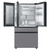 Samsung BESPOKE 23 c.f. Smart 4-Door French-Door Refrigerator in Stainless Steel - view-3