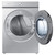 Samsung BESPOKE 7.6 cu. ft. Ultra Capacity Electric Dryer with Super Speed Dry and AI Powered Smart Dial in Silver Steel