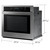 Samsung 30" Single Oven, Self-Clean/Steam Clean, Glass Touch Controls in Stainless Steel - Angled silo with dimensions