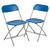 Hercules‚Ñ¢ Series Plastic Folding Chair - Blue - 2 Pack 650LB Weight Capacity Comfortable Event Chair-Lightweight Folding Chair - view-0