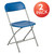 Hercules‚Ñ¢ Series Plastic Folding Chair - Blue - 2 Pack 650LB Weight Capacity Comfortable Event Chair-Lightweight Folding Chair - view-3