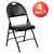4 Pack HERCULES Series Ultra-Premium Triple Braced Black Vinyl Metal Folding Chair with Easy-Carry Handle - view-3