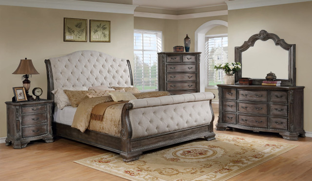 Buy Alexandria Antique King Sleigh Bed | Conn's HomePlus