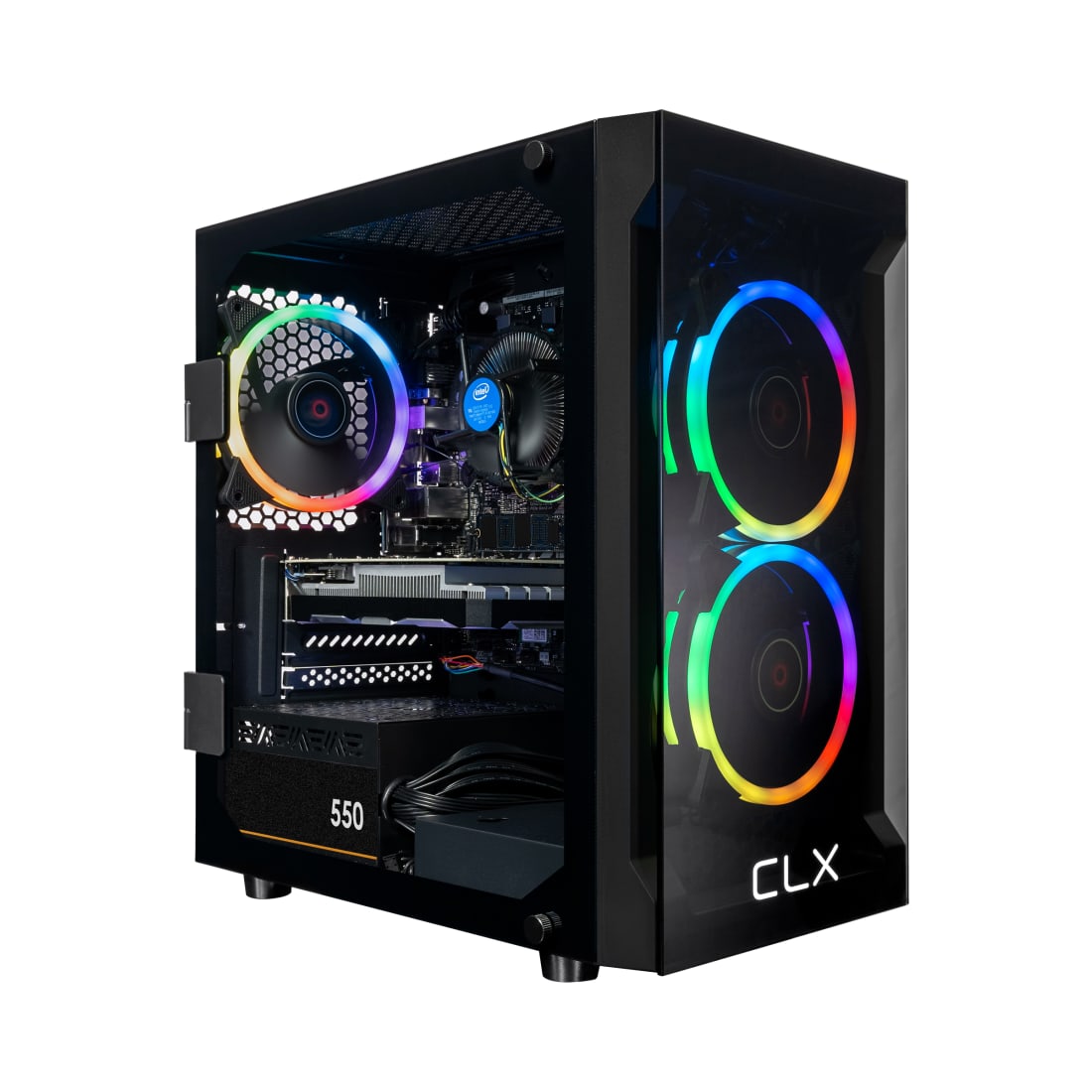 CLX SET Gaming Desktop, Core i5, GTX 1650, 16GB, 1TB SSD - TGMSETGXM2502BM