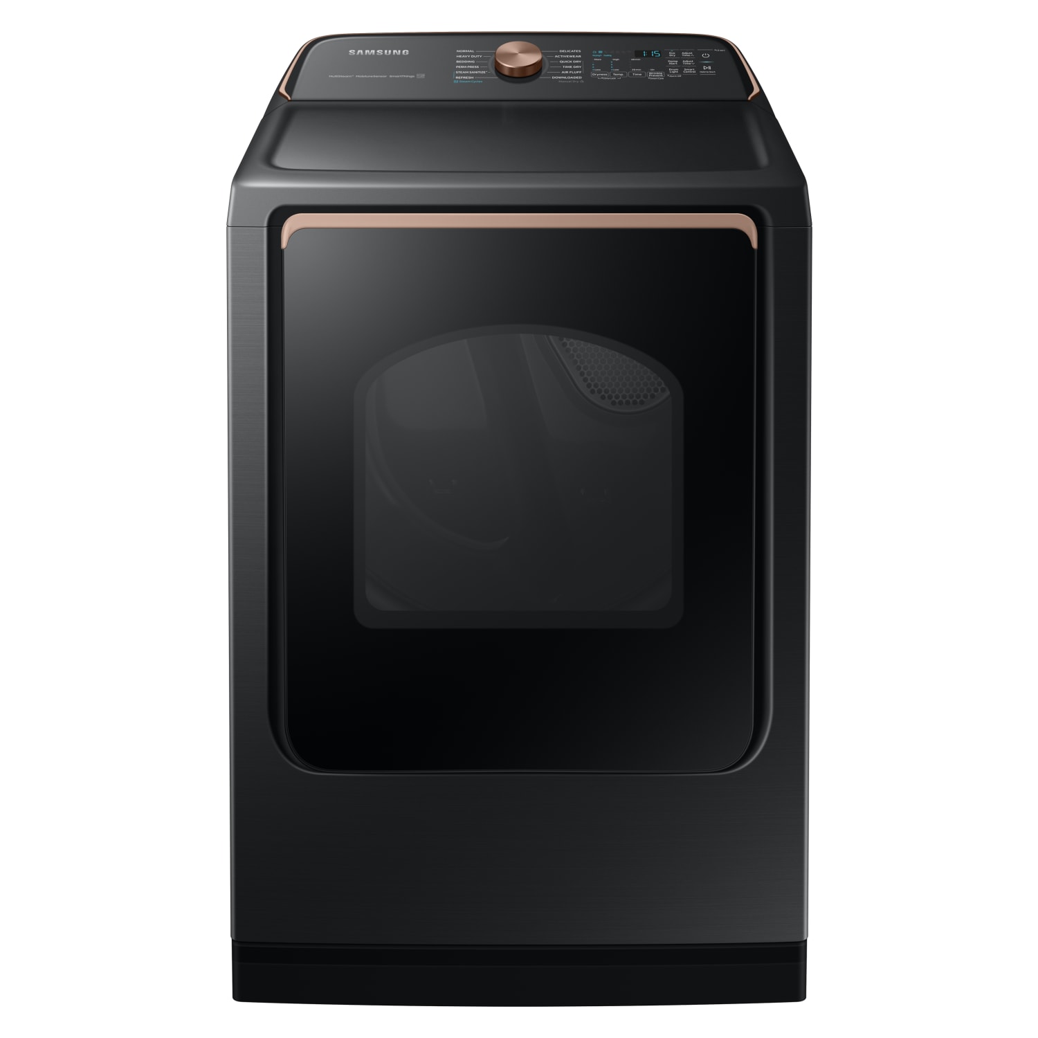 Samsung 7.4 cu. ft. Brushed Black Smart Gas Dryer with Steam Sanitize