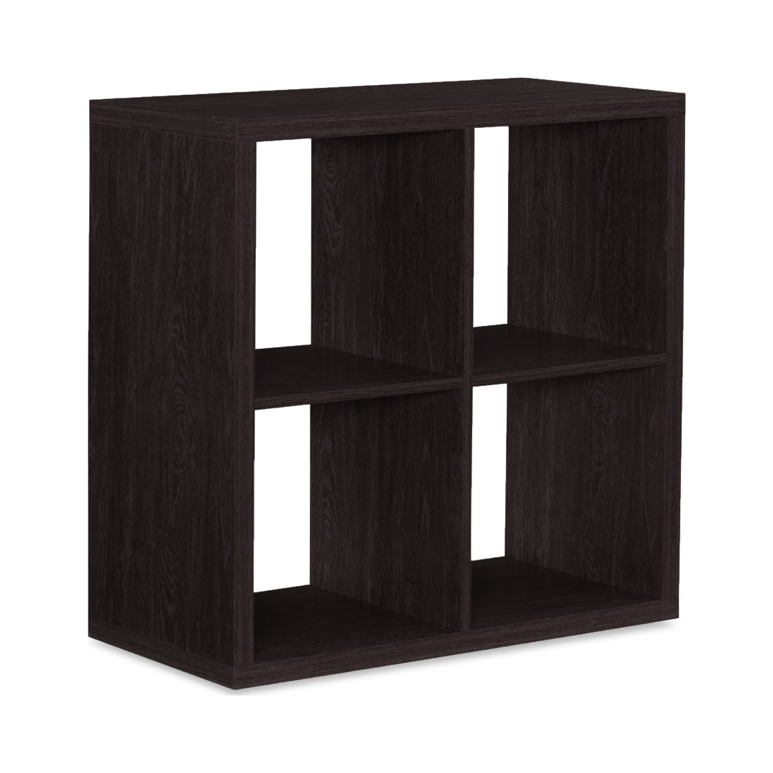 Kinne Collection Espresso 4 Cubby Storage Cabinet