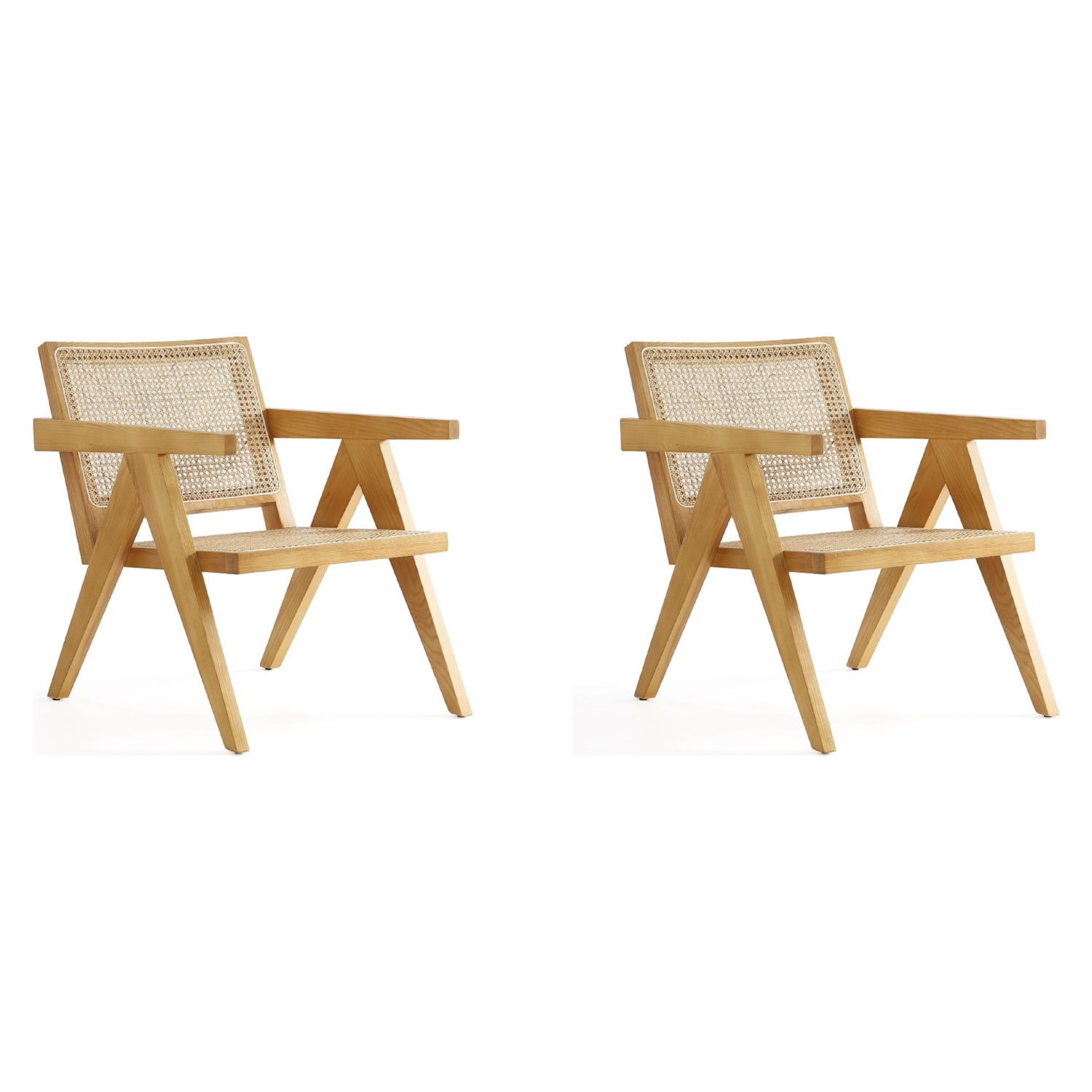 Hamlet Accent Chair in Nature Cane - Set of 2