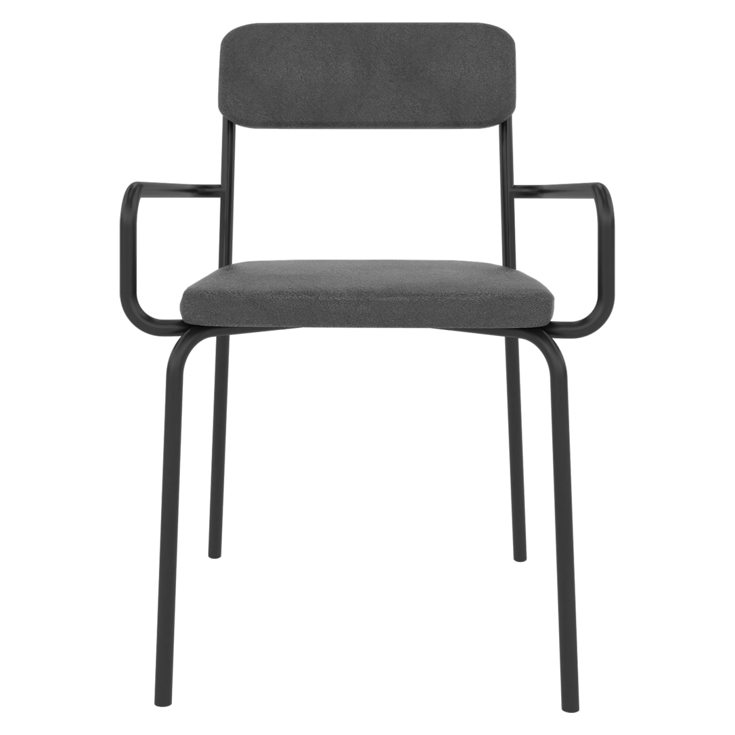 Whythe PU Leather Dining Chair in Black