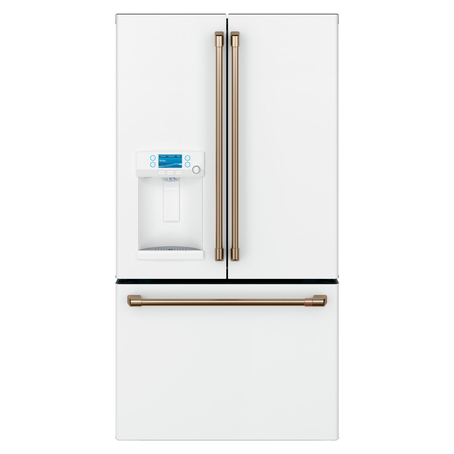 Café™ ENERGY STAR® 22.1 Cu. Ft. Smart Counter-Depth French-Door Refrigerator with Hot Water Dispenser - Matte White - CYE22TP4MW2