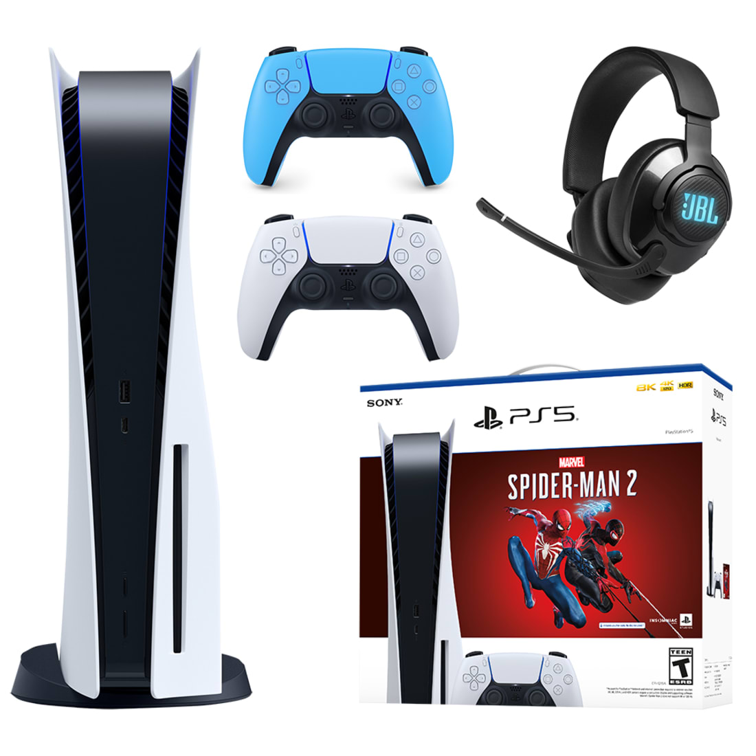 PlayStation 5 Slim Console Marvels Spider-Man 2 Bundle / Extra PlayStation 5  DualSense Wireless Controller 