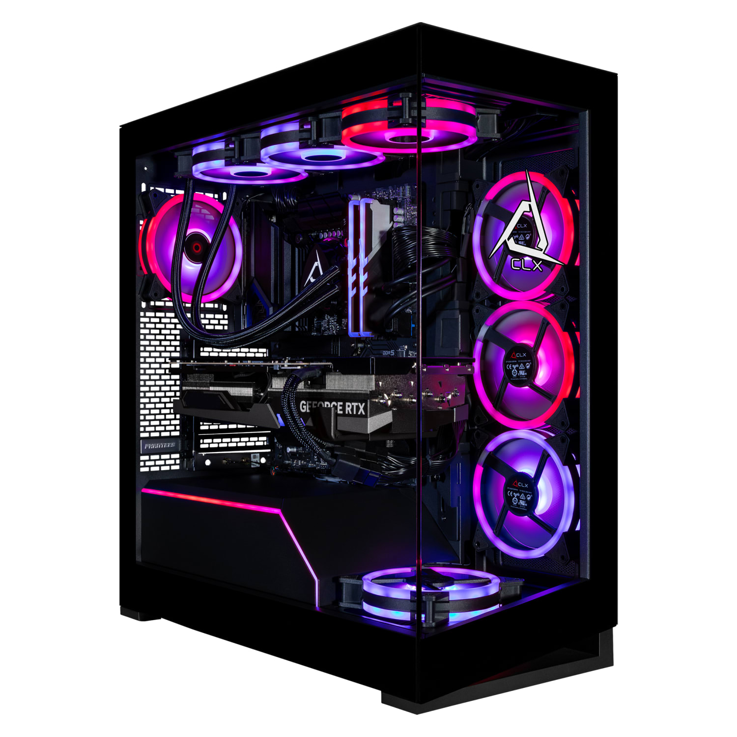 CLX HORUS Gaming Desktop - Liquid Cooled Intel Core i9 14900KF, Windows 11 Home 64-bit - TGMHORRTU3A03BM