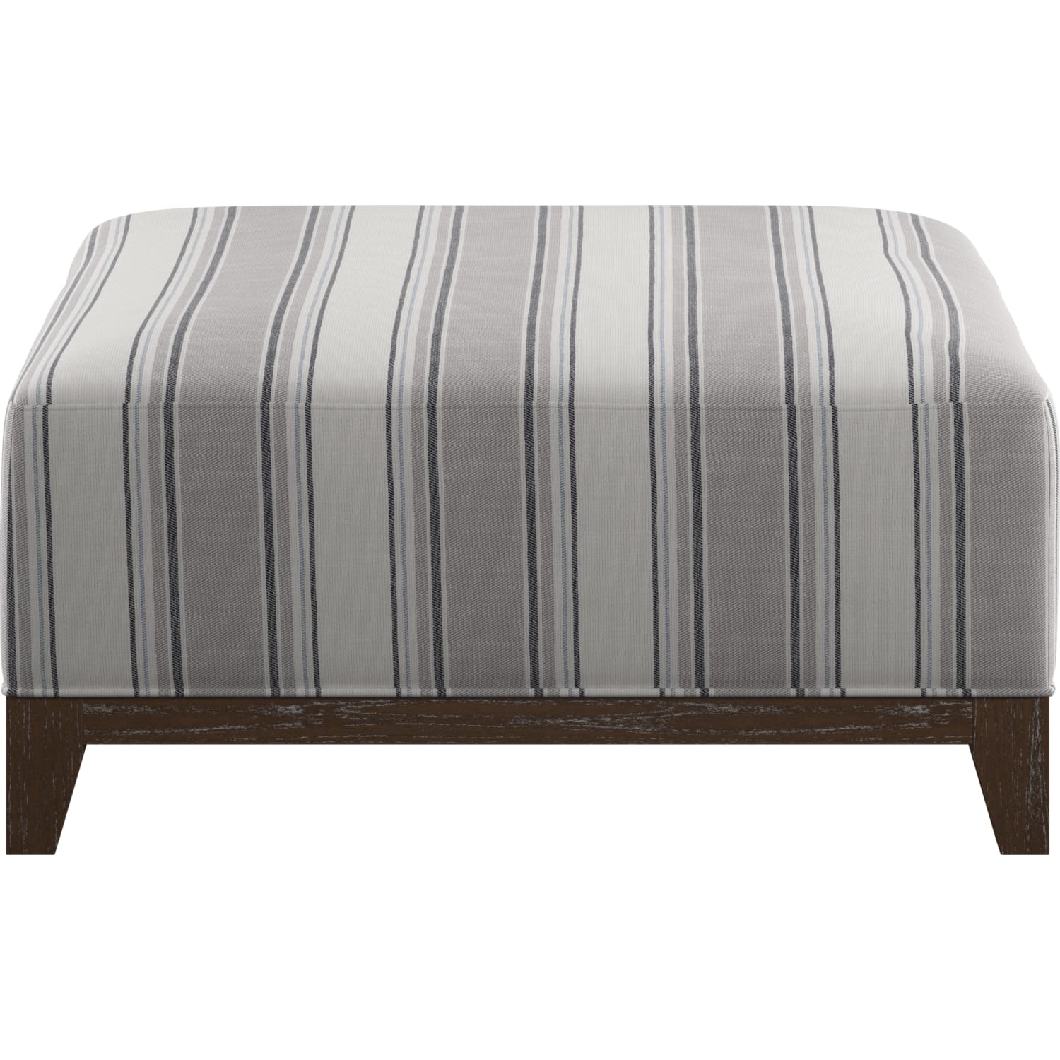 Sasha Stone Gray Square Ottoman