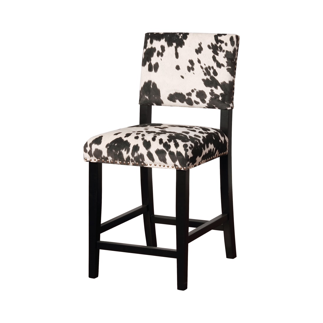 Langley Black Cow Counter Stool