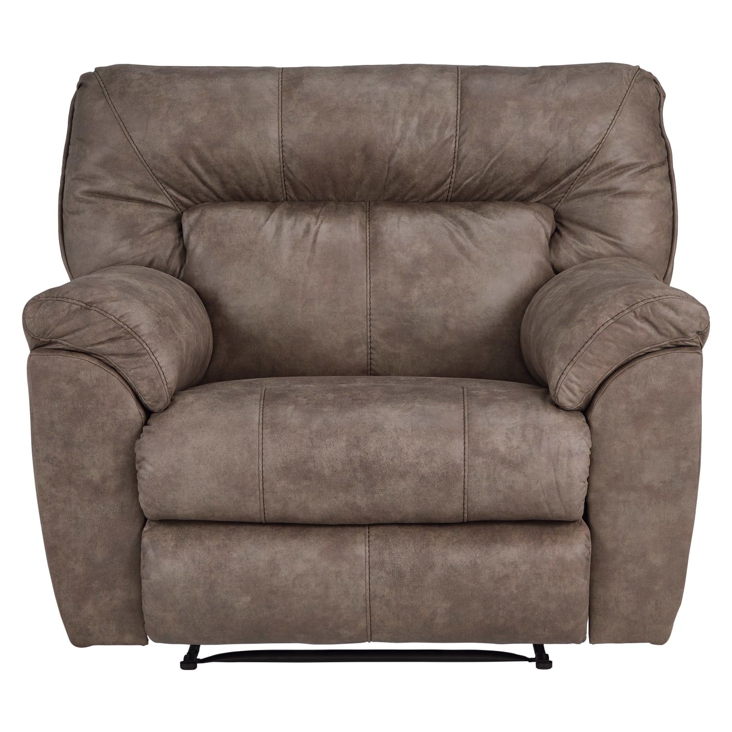 Harrison Coffee Faux Leather Recliner