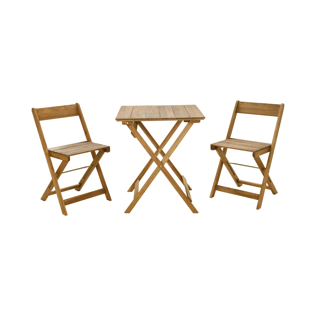 Goldrush Collection Brown 3 Piece Bistro Set