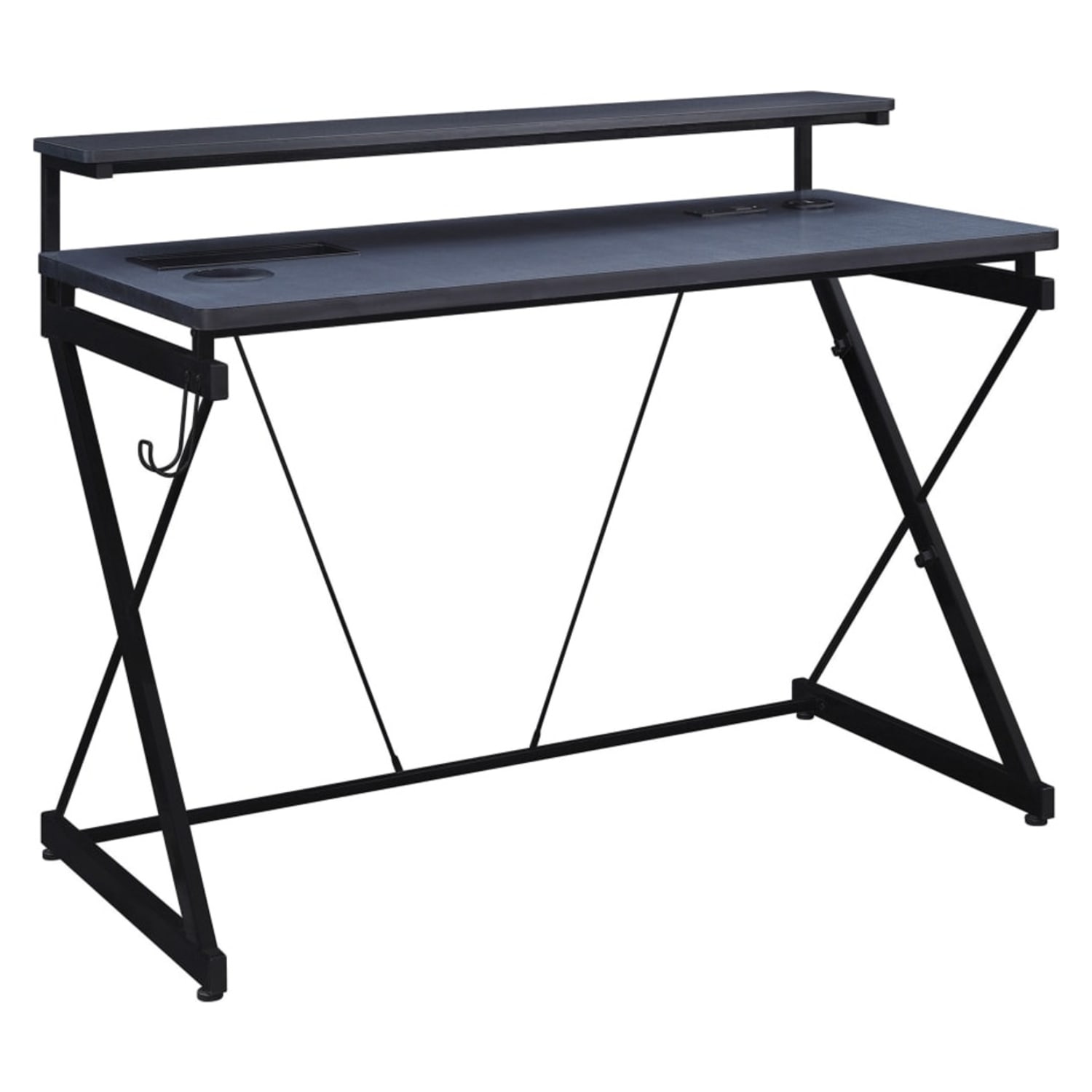 Warrior Collection Black Gaming Desk