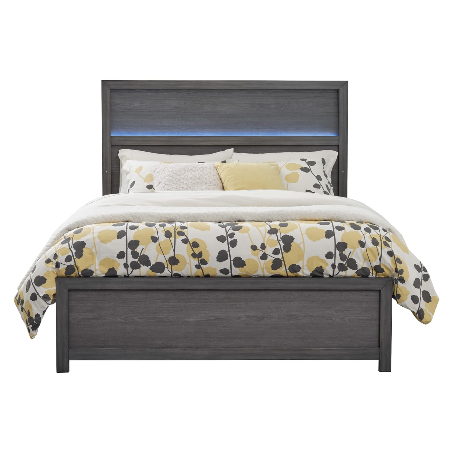 Westpoint Collection Weathered Gray Solid Wood King Bed