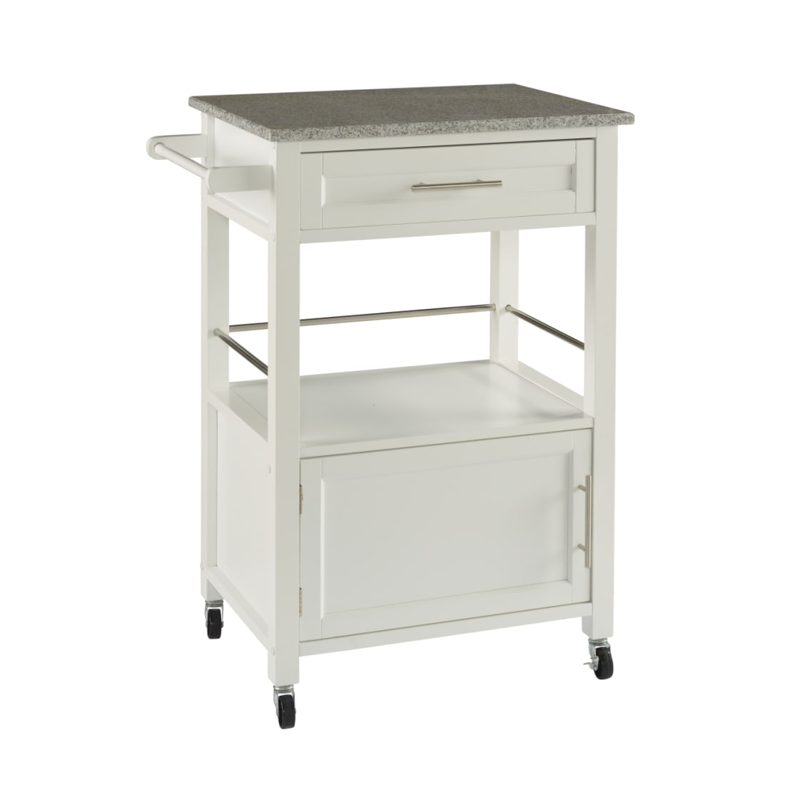 Mundy Cart White With Granite Top