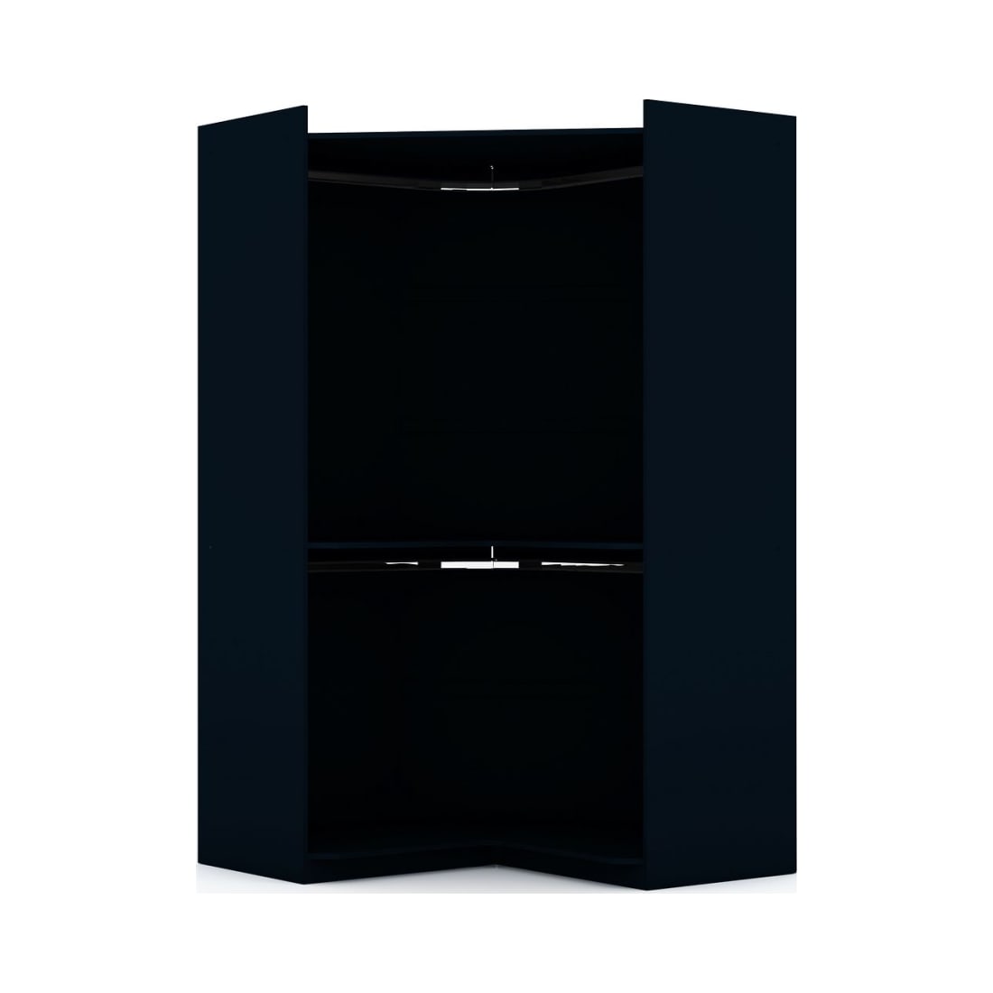 Mulberry Open Corner Closet in Tatiana Midnight Blue