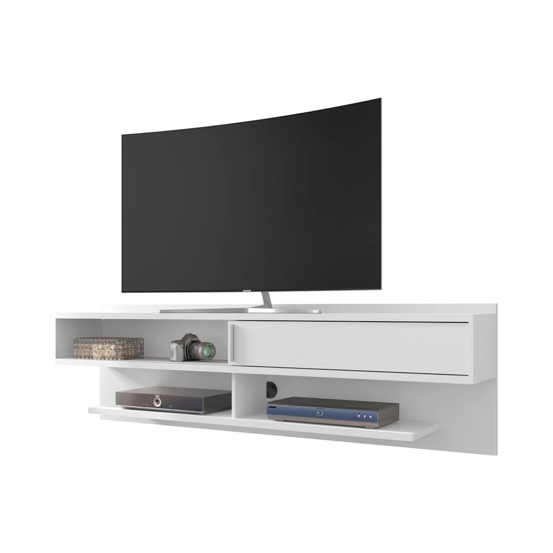 Astor 70.86” Floating Entertainment Center in White