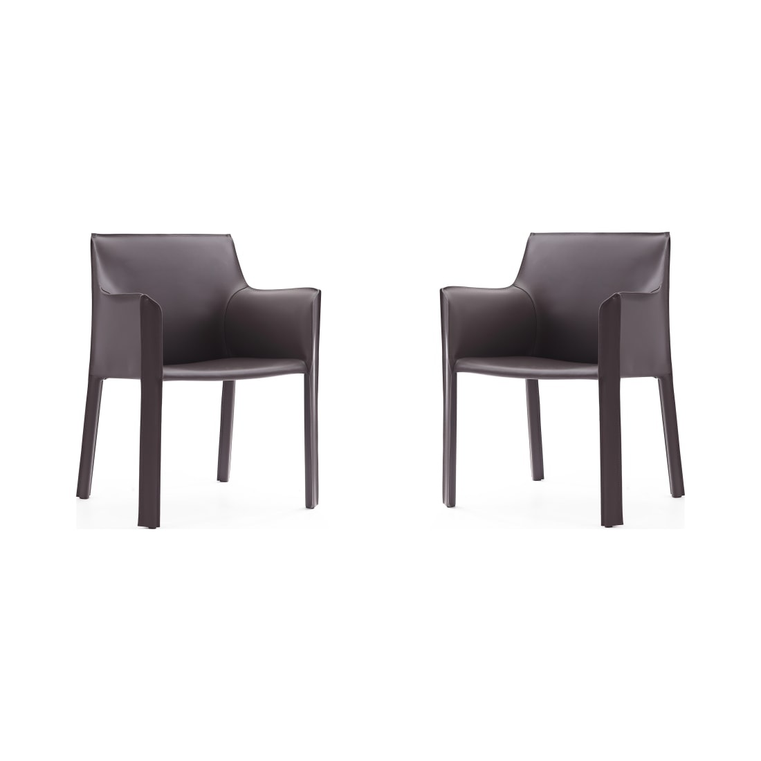 Vogue Arm Chair in Gray (Set of 2)