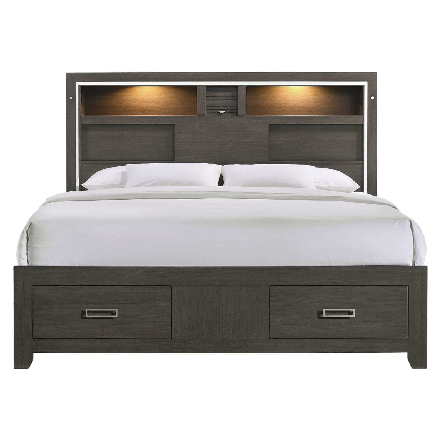 Rhapsody Collection Gray Queen Bed