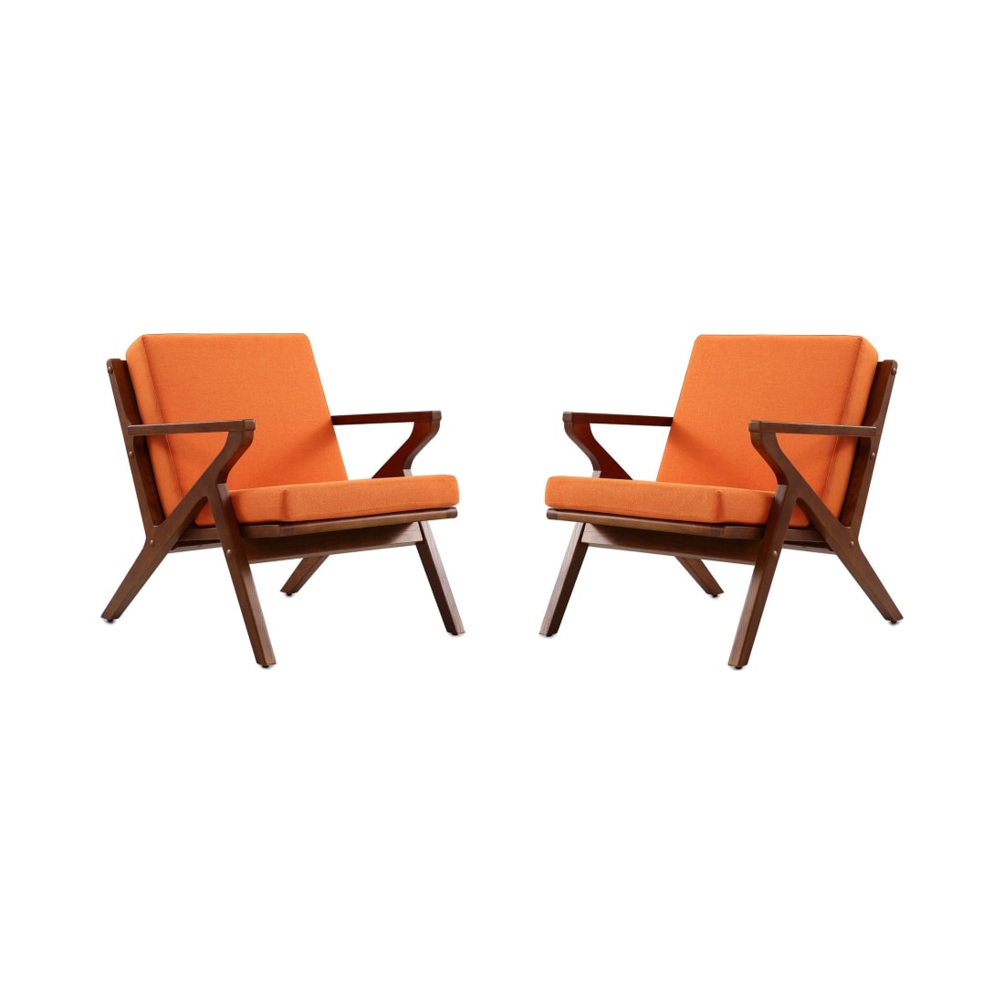 Martelle Chair in Orange and Amber (Set of 2)