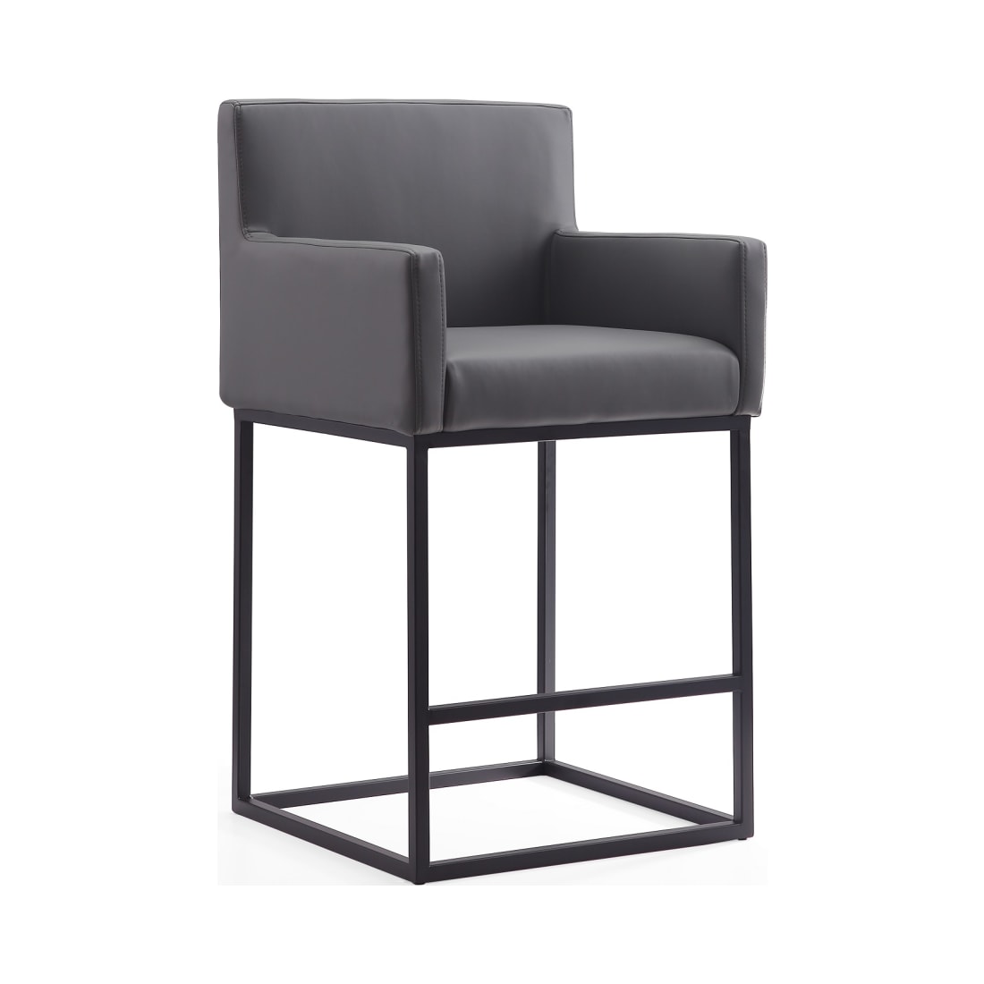 Ambassador Counter Stool in Gray and Black