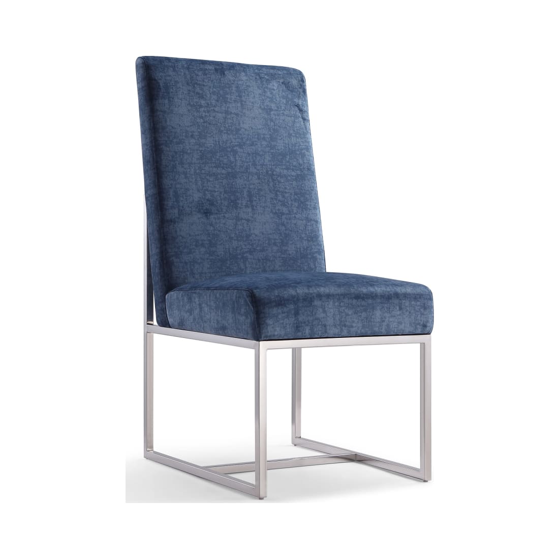 Element Velvet Dining Chair in Blue