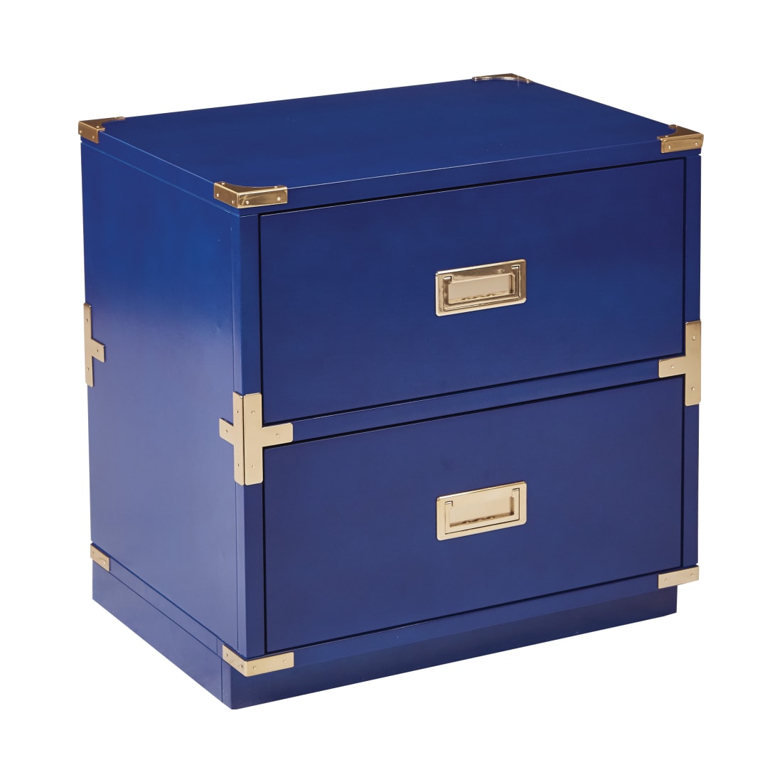 Wellington 2-Drawer Cabinet in Lapis Blue
