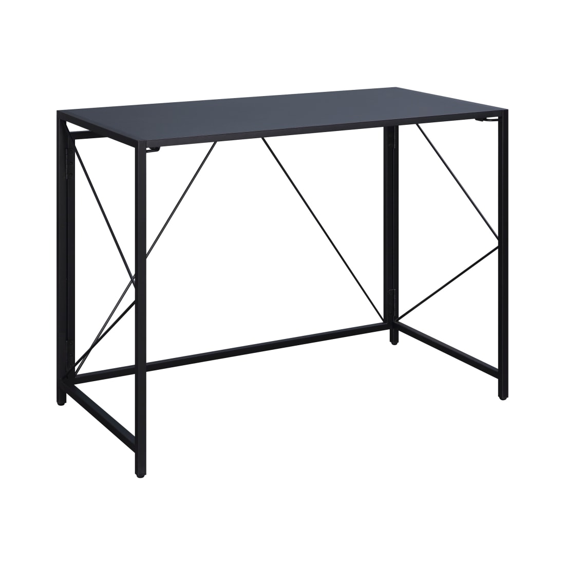 Ravel Tool-less Folding Desk with Black Top and Frame