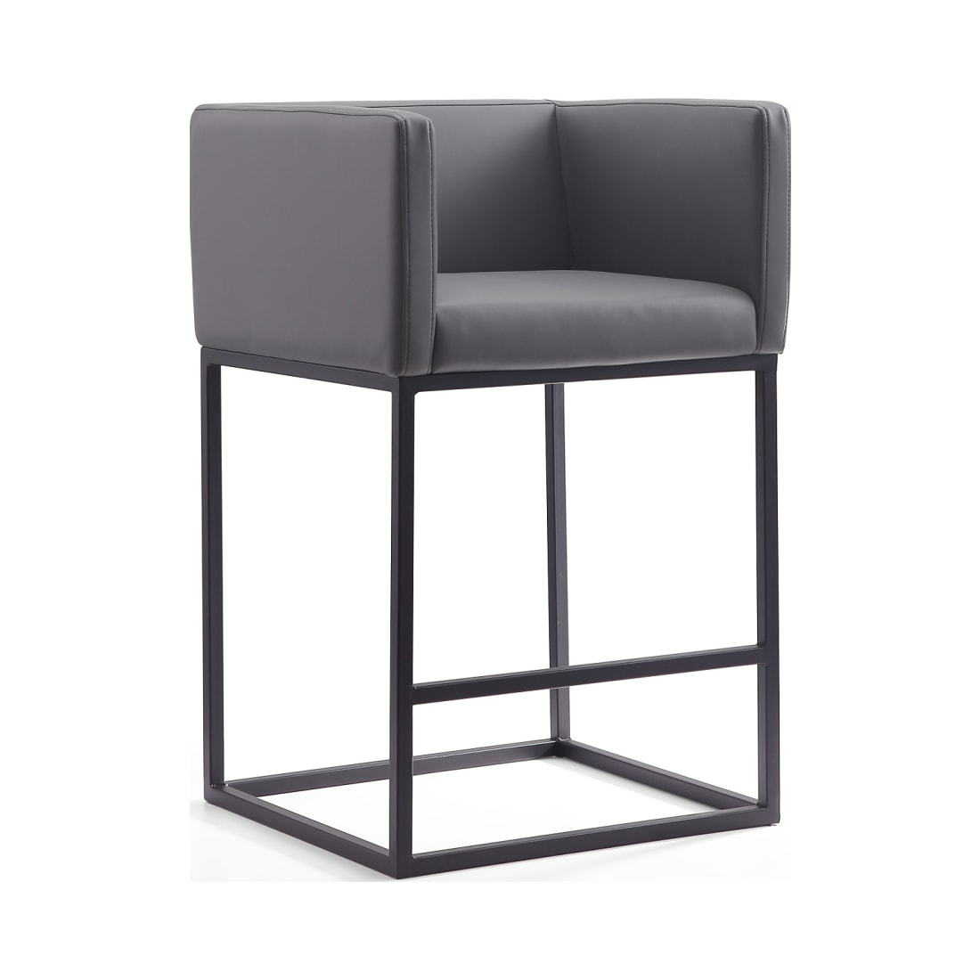 Embassy Counter Stool in Gray and Black