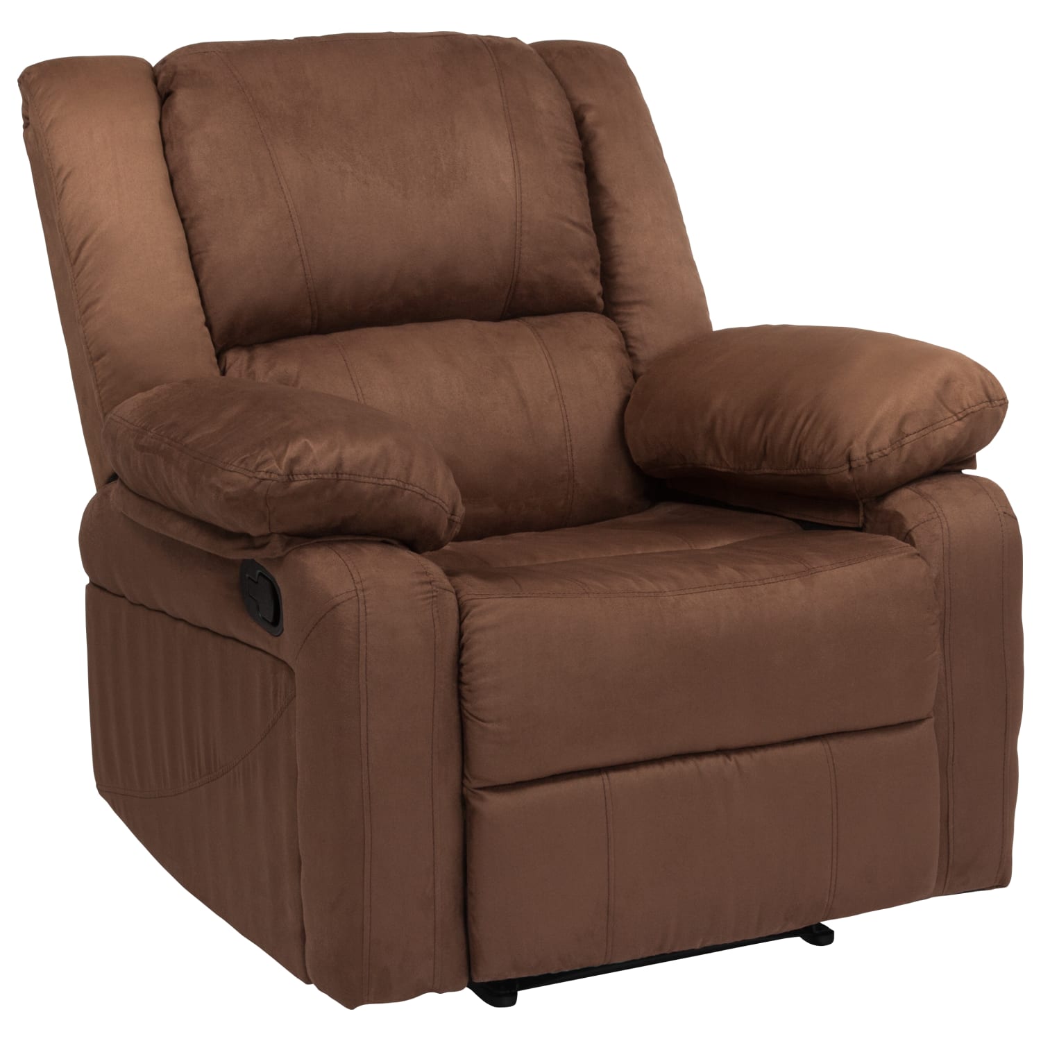 Harmony Series Chocolate Brown Microfiber Recliner