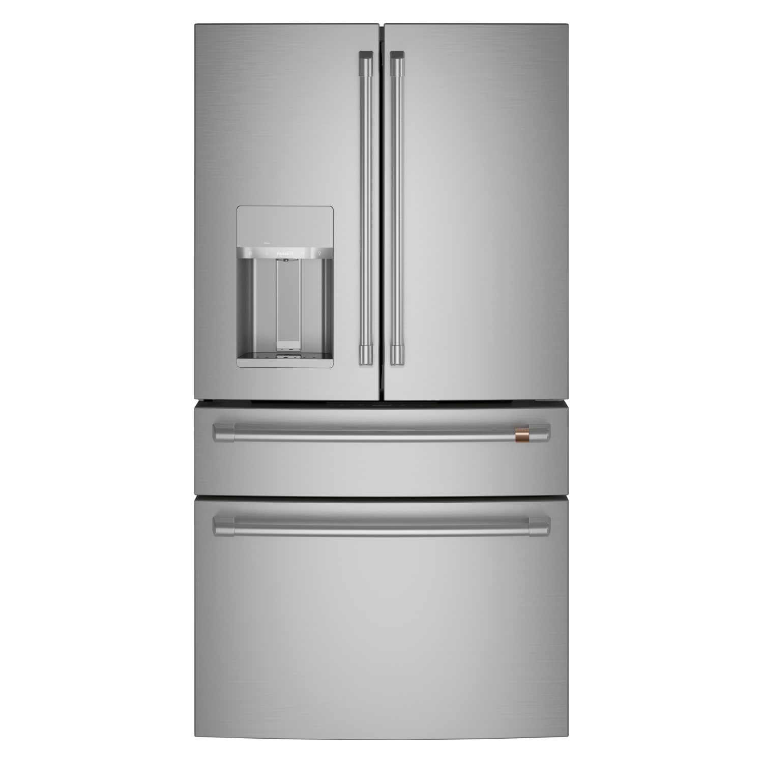 Cafe 27.8 cu. ft. Smart 4-Door French Door Refrigerator in Stainless Steel, ENERGY STAR - CVE28DP2NS1