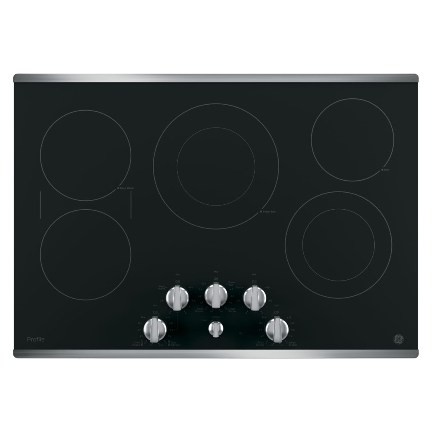 GE Profile Series 30” Built-In Knob Control Electric Cooktop - PP7030SJSS