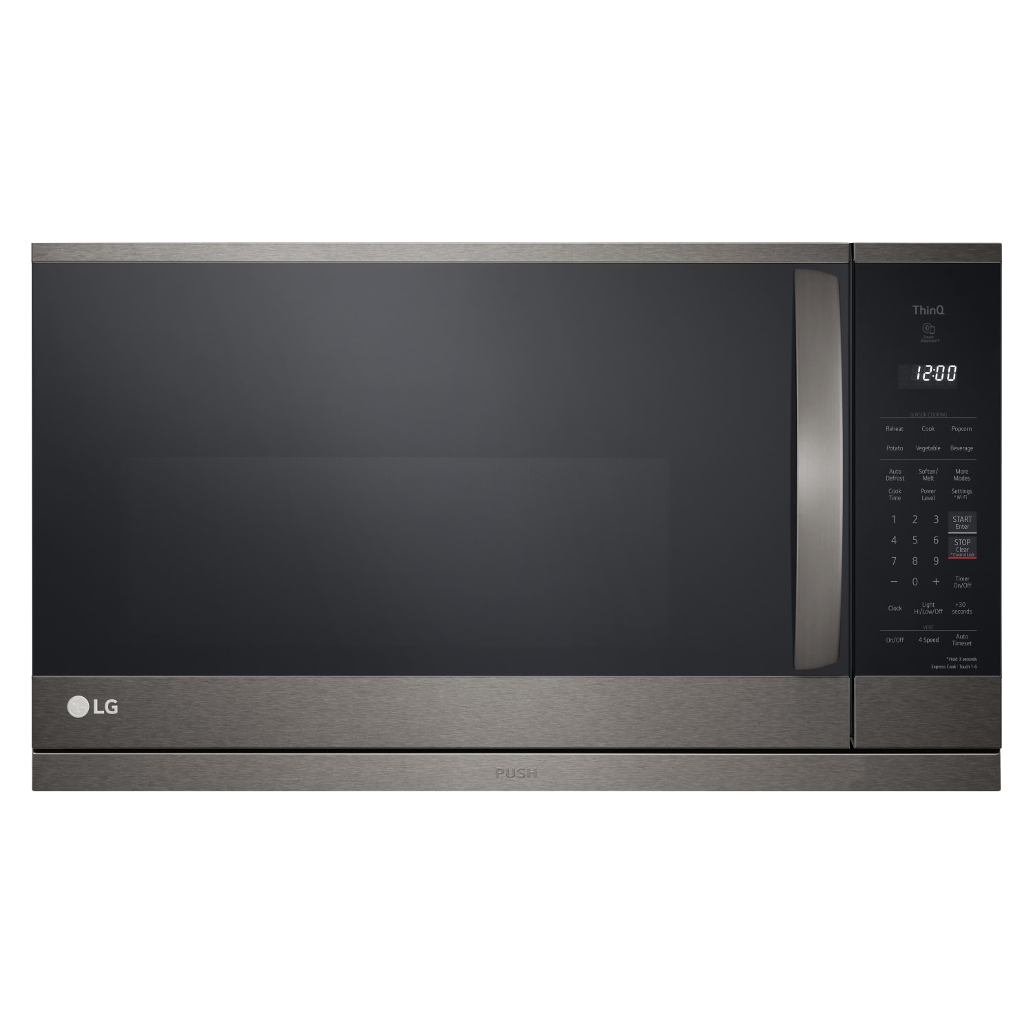 LG 2.1 cu. ft. Smart Wi-Fi Enabled Over-the-Range Microwave Oven with ExtendaVent 2.0 & EasyClean - MVEL2125D