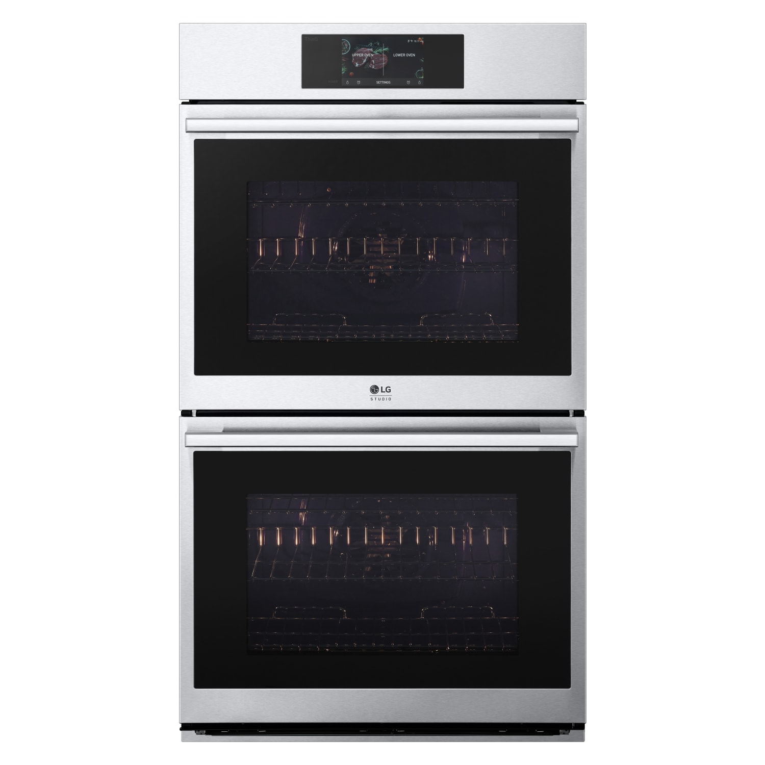 LG STUDIO 4.7/4.7 cu. ft. Double Wall Oven with Air Fry and Steam Sous Vide - WDES9428F