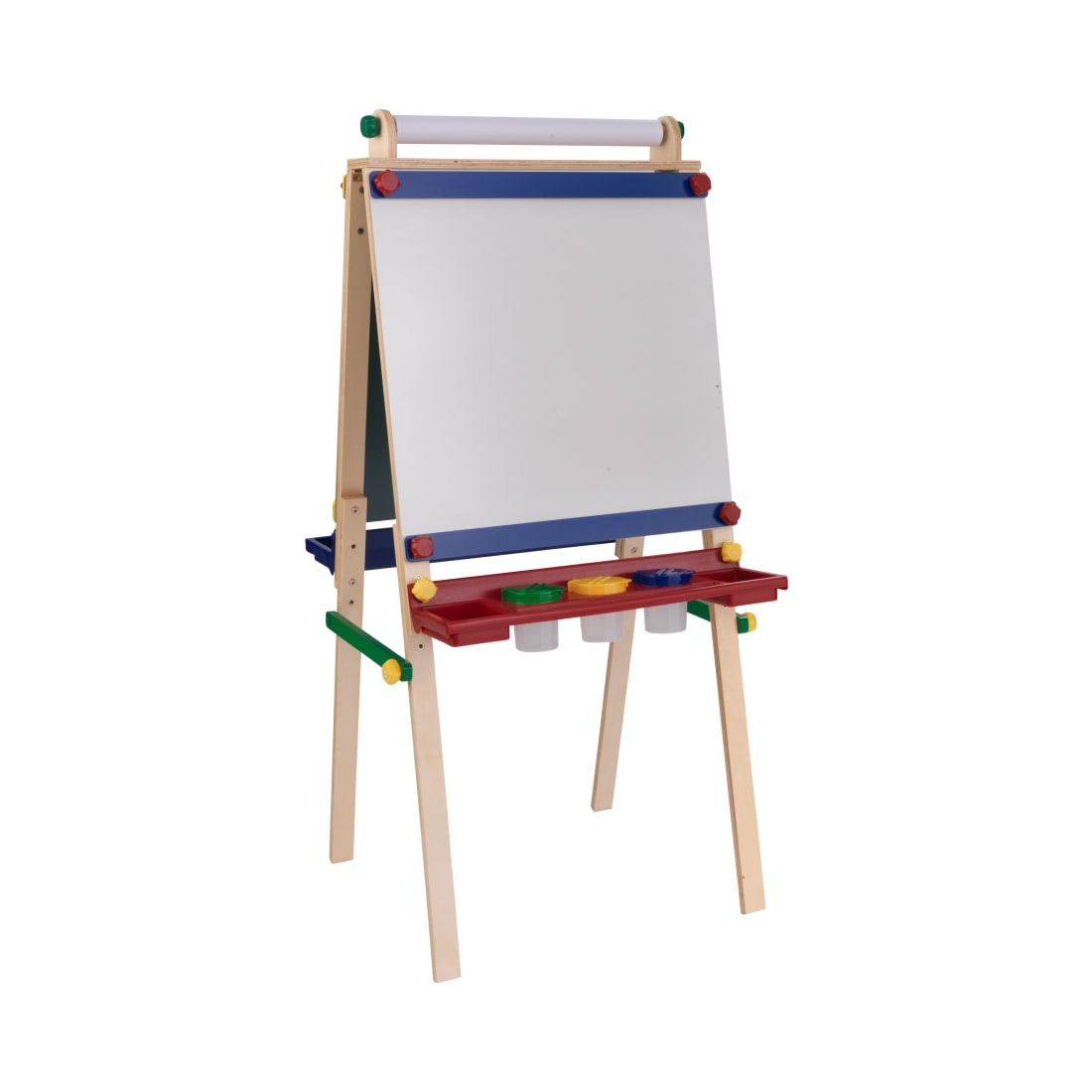 KidKraft Double-Sided Wooden Artist Easel with Paper Roll, Children's Furniture - Primary