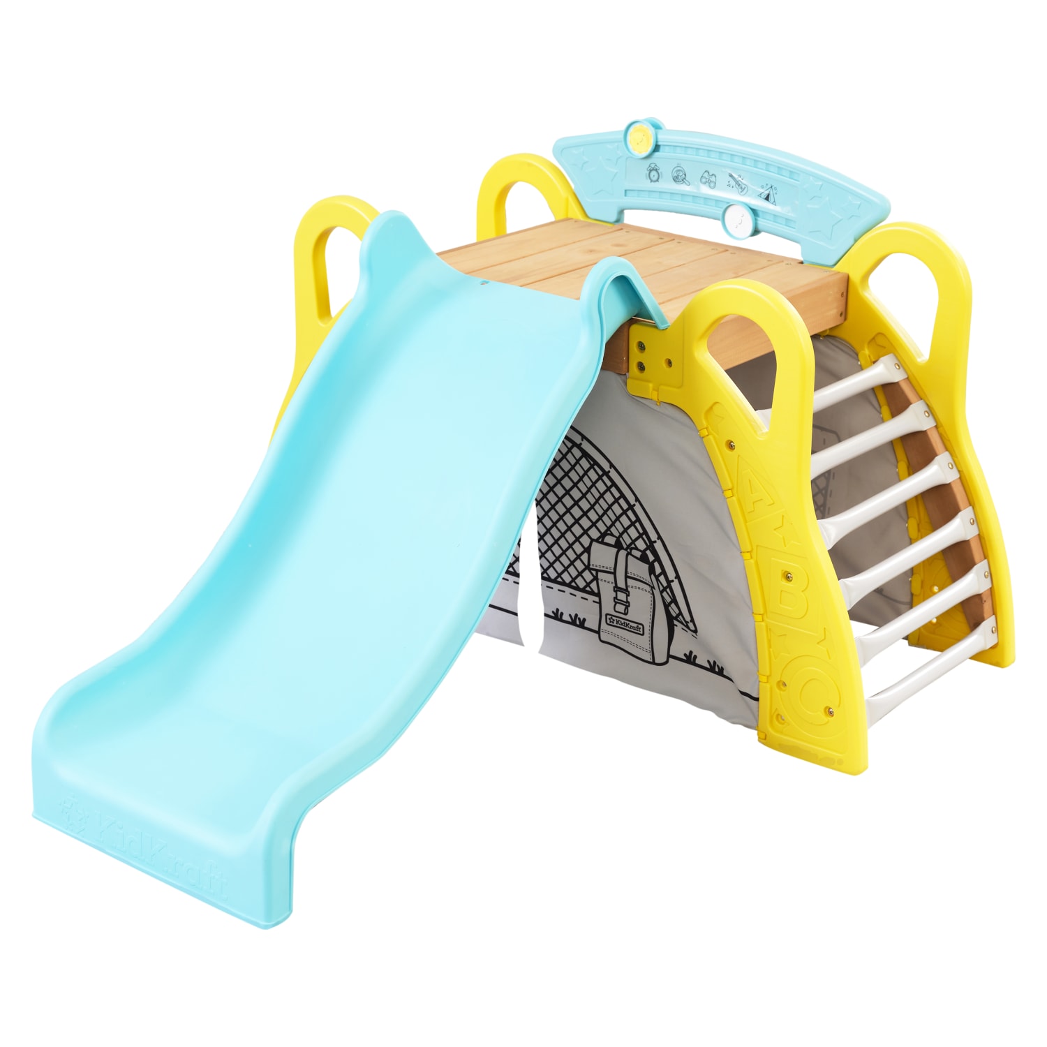 KidKraft Camp & Slide Toddler Climber with Hideaway Tent