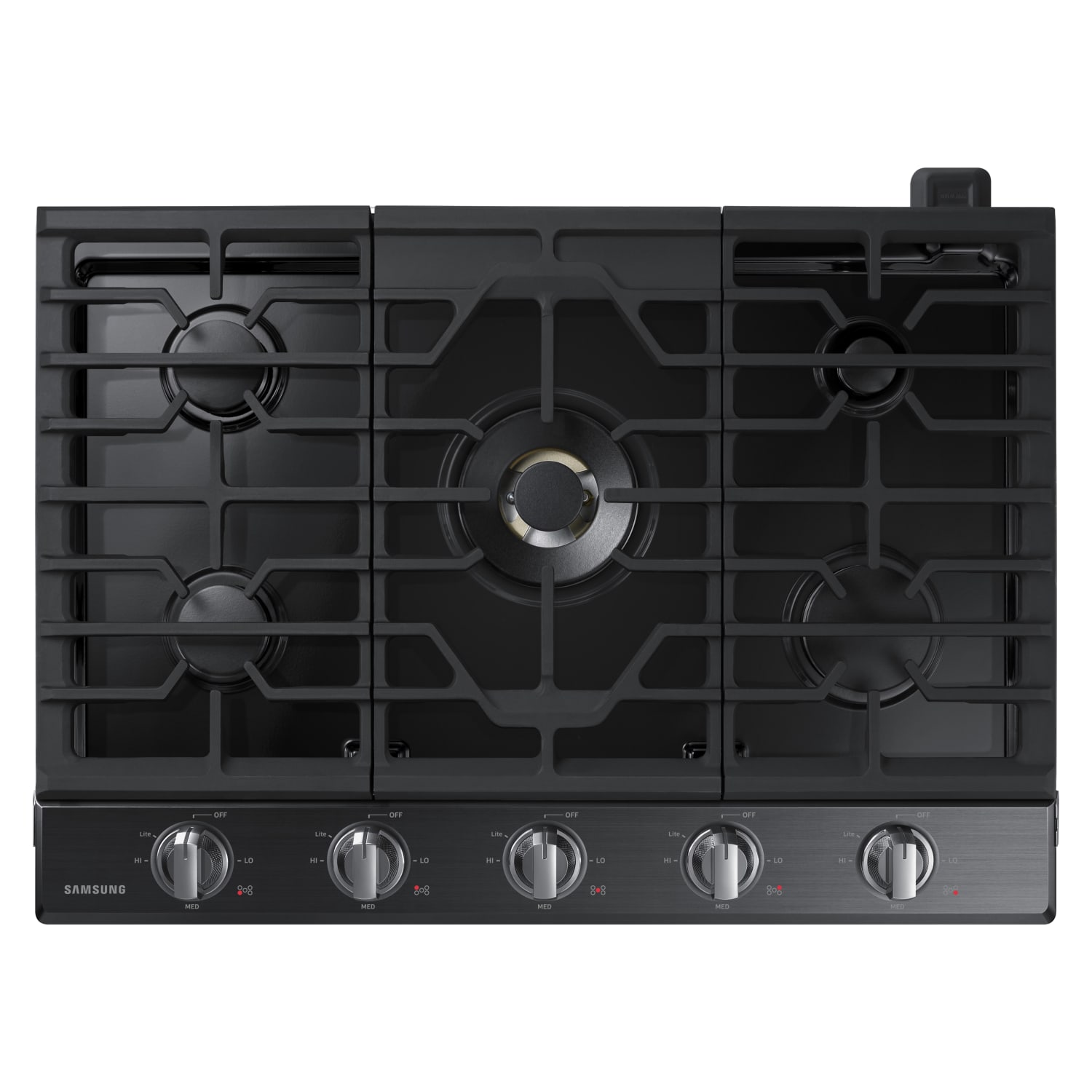 Samsung 30”, 5 Burner Cooktop in Fingerprint Resistant Black Stainless Steel - NA30N7755TG