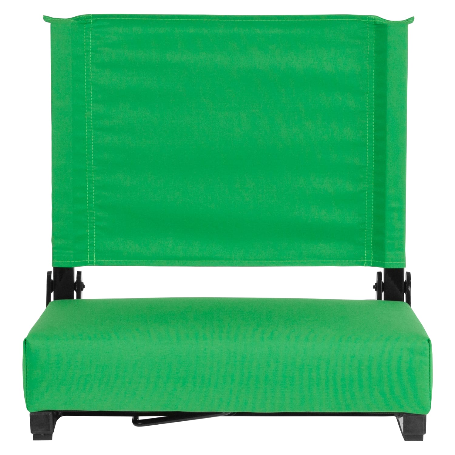 Grandstand Comfort Seats by Flash - Lightweight Stadium Chair with Handle & Ultra-Padded Seat, Bright Green