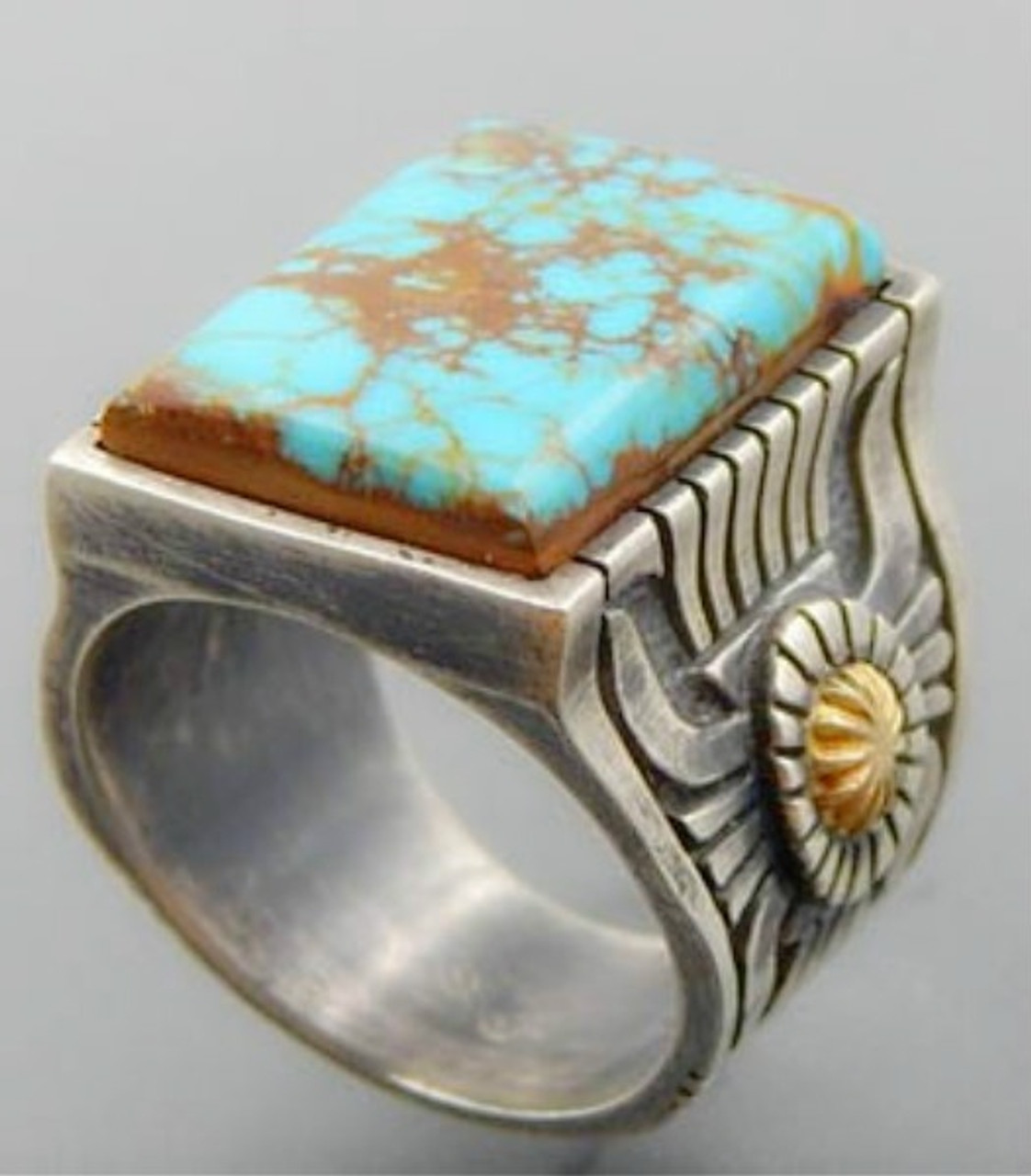 925 Sterling Silver Turquoise Sky Blue Amethyst Mix Gemstone Handmade Fine  Ring at Rs 90/gram in Jaipur