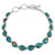 Matrix Turquoise Link Bracelet Sterling Silver