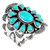 Turquoise Ring Sterling Silver Size 6