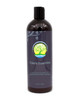 Front of Edens Unscented Coconut Charcoal and White Lava Exfoliating Body Wash black bottle with dark blue, yellow, and green label, and a push lid.